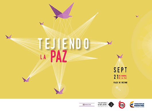 Espectáculo Tejiendo la Paz 21 de Septiembre en Colombia