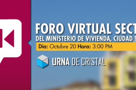 Foro Virtual Sectorial del Ministerio de Vivienda en Colombia