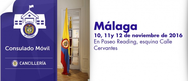 Consulado de Sevilla con Unidad Móvil de Colombia en Málaga